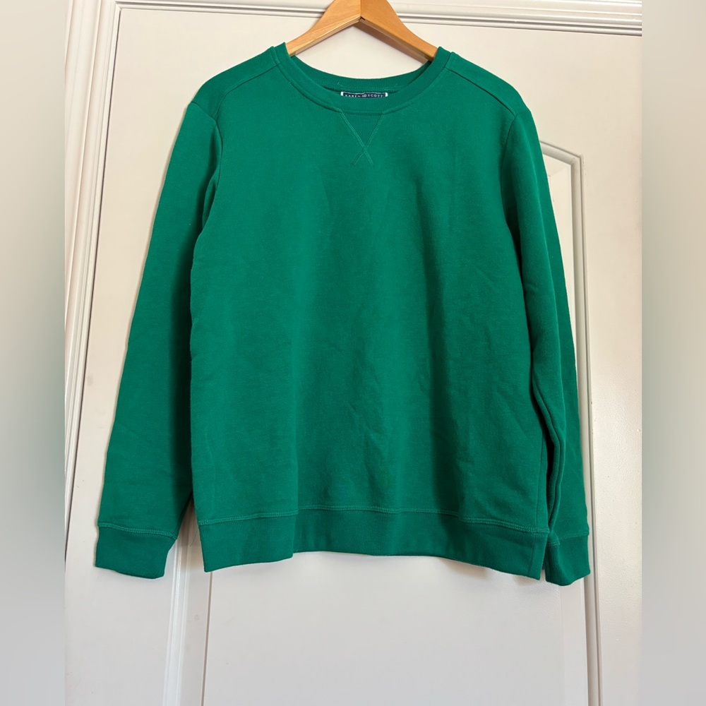 KAREN SCOTT SPORT Green Crew Neck Sweater. Medium
